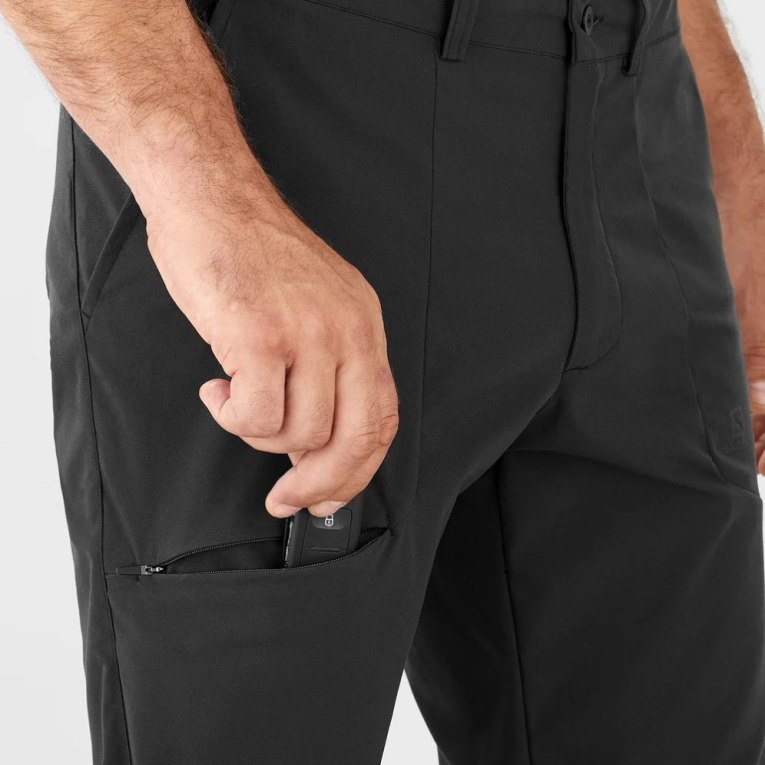 Black Salomon Wayfarer City Men's Sport Pants | IE NR0129